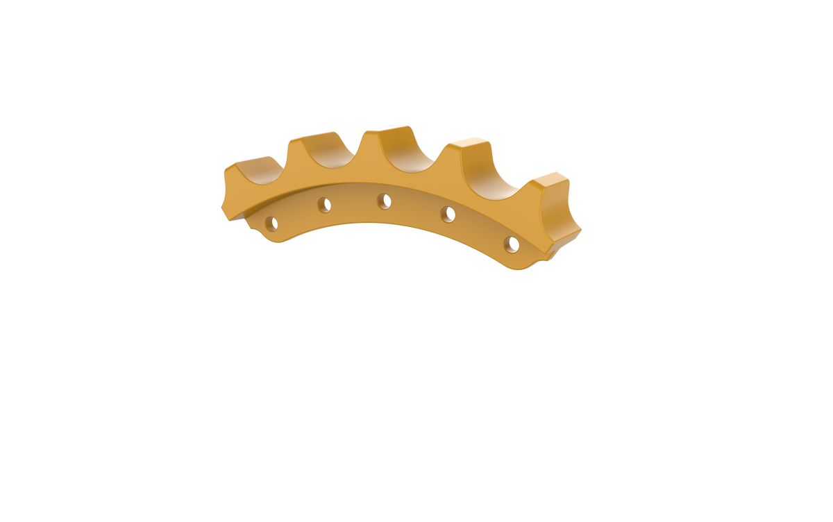DuraTrack dozer sprocket segment group for CAT D6/D6XE - VPAT Blade - 45 Link