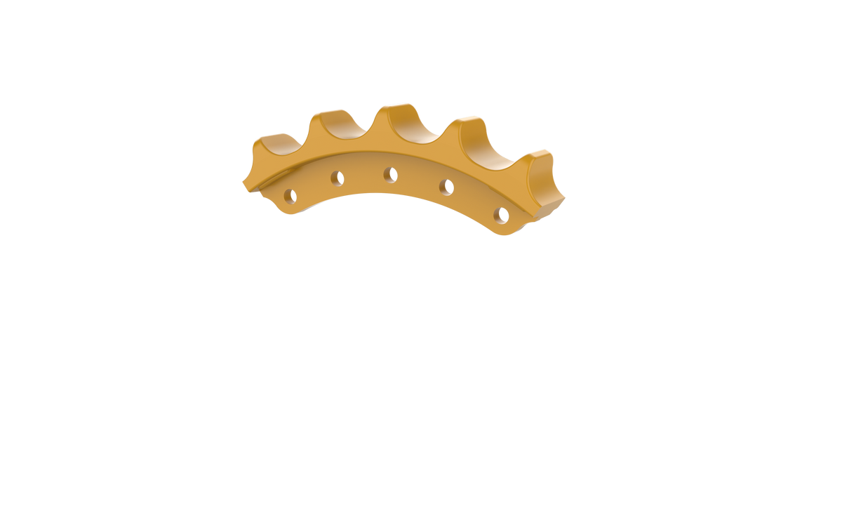 DuraTrack dozer sprocket segment group for John Deere 700J LGP - up to serial 141347
