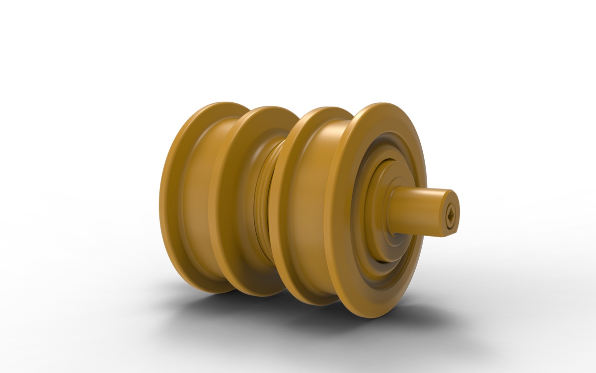 DuraTrack double flange dozer track roller for CAT D6K2 LGP