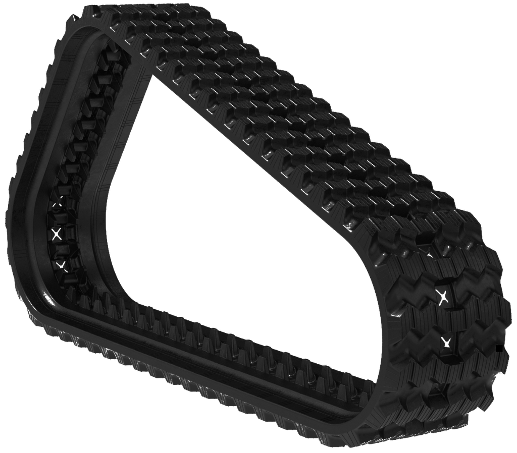 Rubber track for a compact track loader